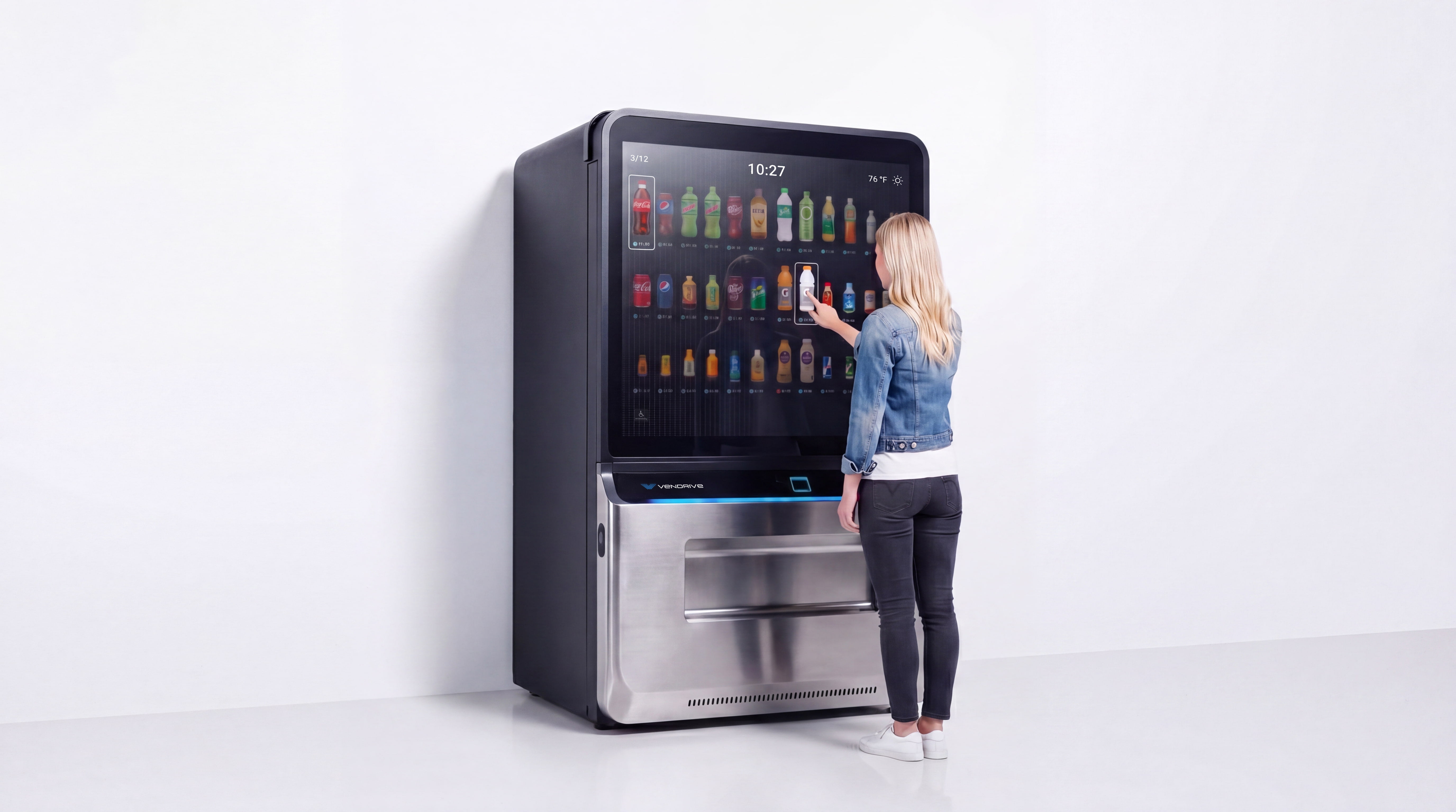 Vendrive vending machine, wide angled product shot.